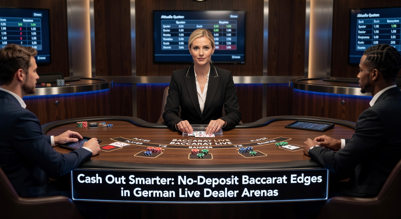 Nahaufnahme eines Cash-Out-Buttons auf einem Baccarat-Live-Tisch mit Gewinnanzeige