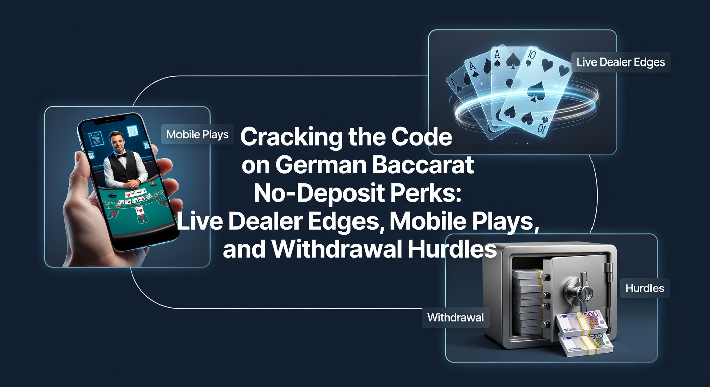 Live Dealer Baccarat Tisch mit No-Deposit-Bonus-Anzeige auf einem modernen Smartphone-Bildschirm