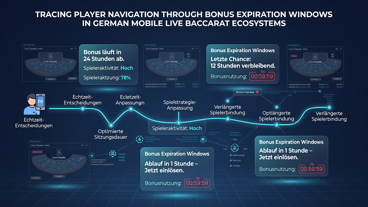 Darstellung von Datenanalysen zu Spielerpfaden und Bonus-Verfallszeiten